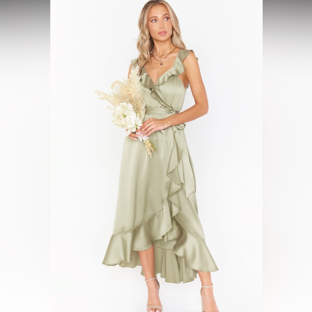 Show Me Your Mumu Samantha Ruffle Wrap Dress